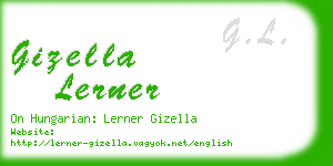 gizella lerner business card